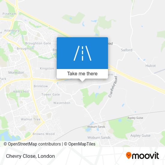 Chevry Close map