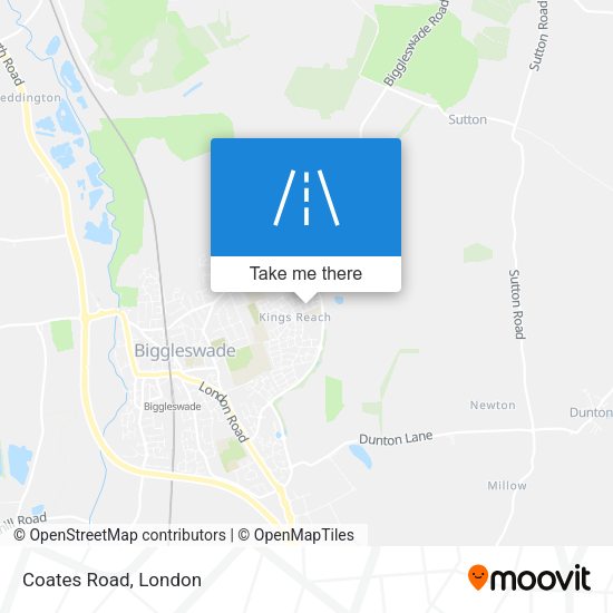 Coates Road map