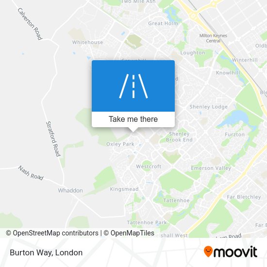Burton Way map