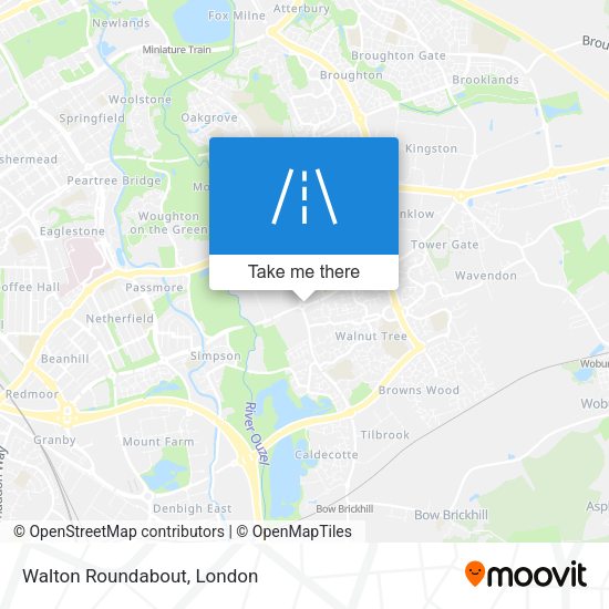 Walton Roundabout map