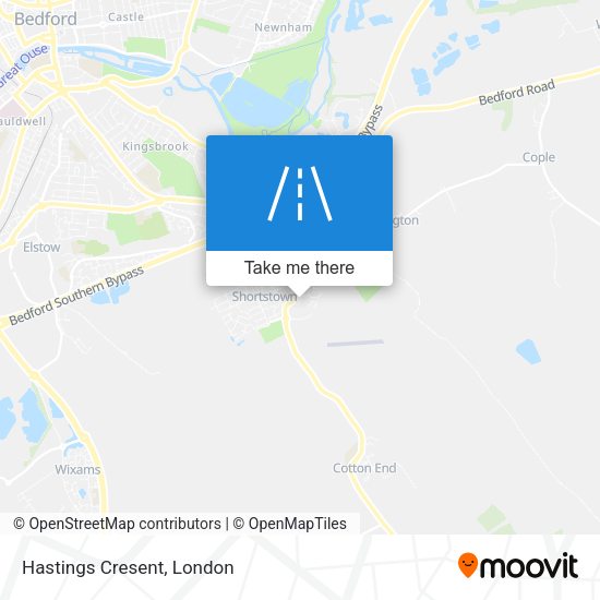 Hastings Cresent map