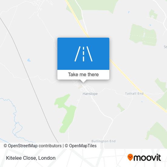 Kitelee Close map