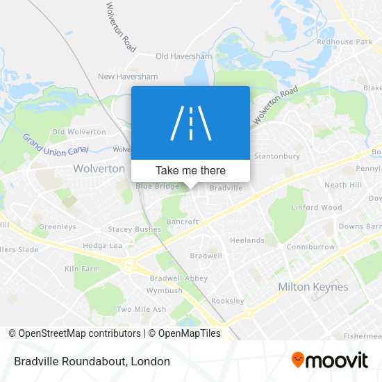 Bradville Roundabout map