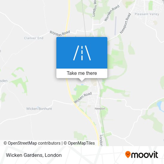 Wicken Gardens map