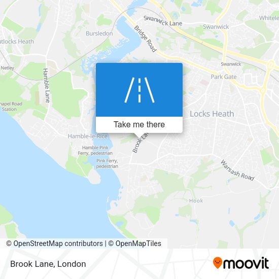 Brook Lane map