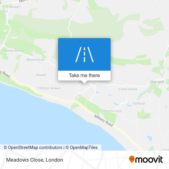 Meadows Close map