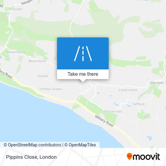 Pippins Close map