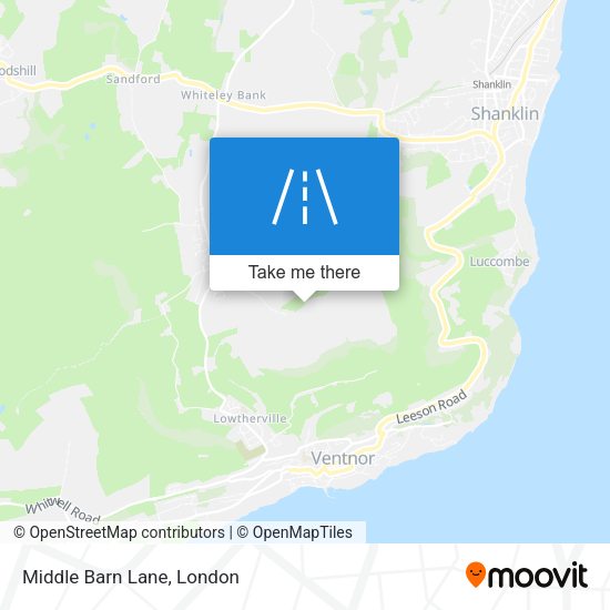 Middle Barn Lane map