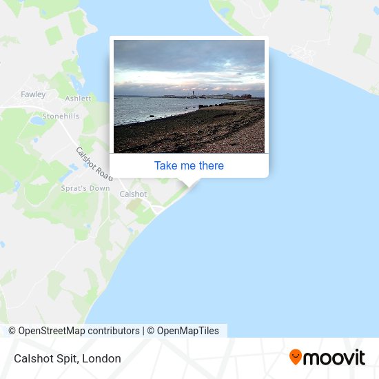 Calshot Spit map