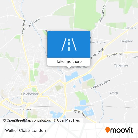 Walker Close map