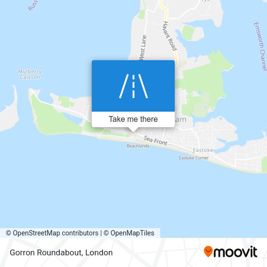 Gorron Roundabout map