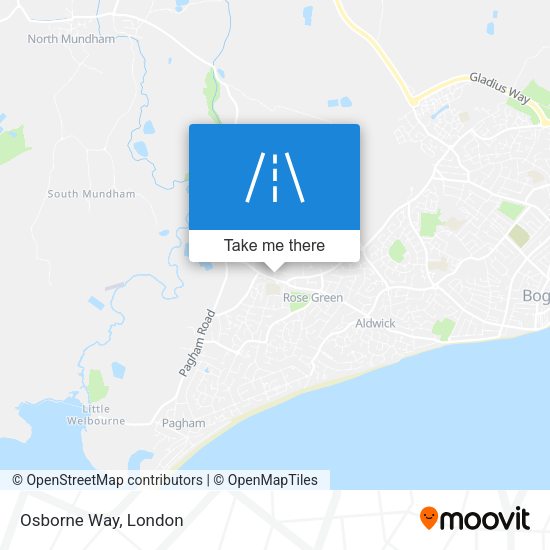 Osborne Way map