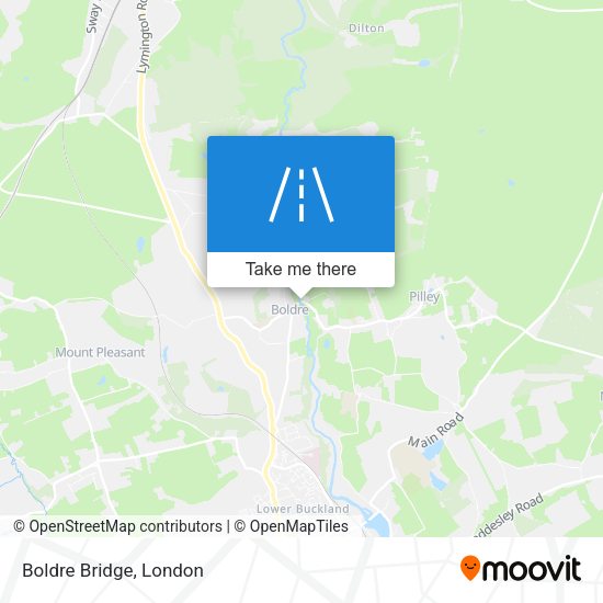 Boldre Bridge map