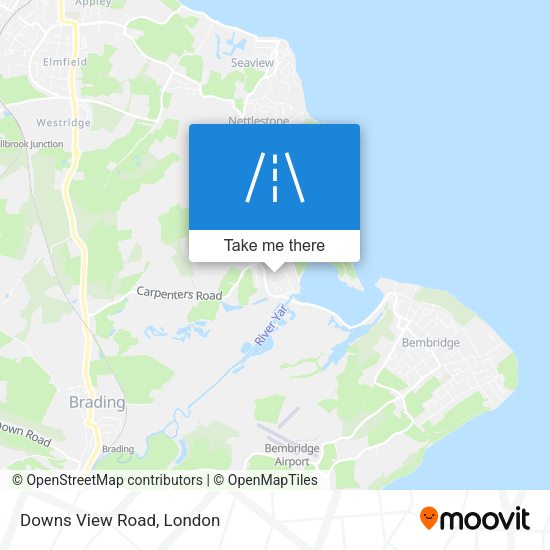 Downs View Road map