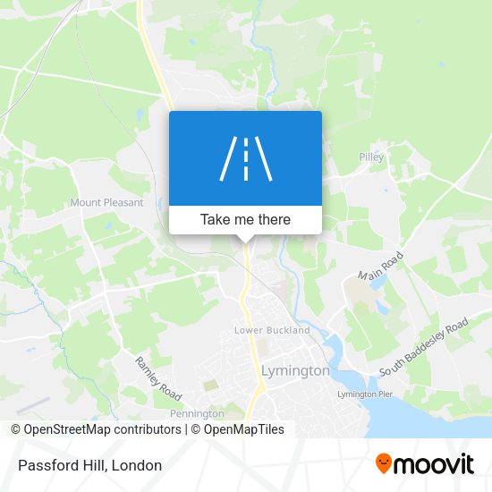 Passford Hill map