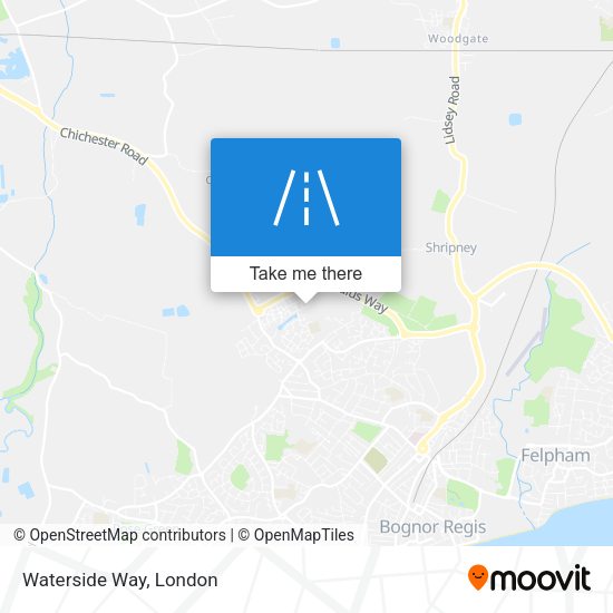 Waterside Way map