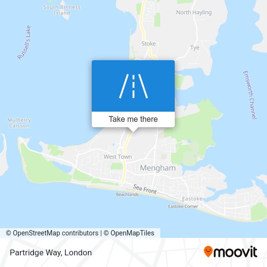 Partridge Way map