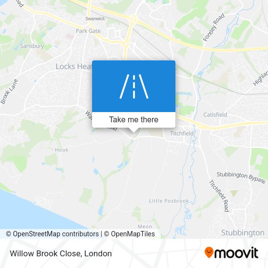 Willow Brook Close map