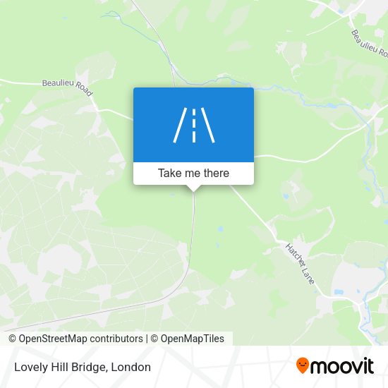 Lovely Hill Bridge map