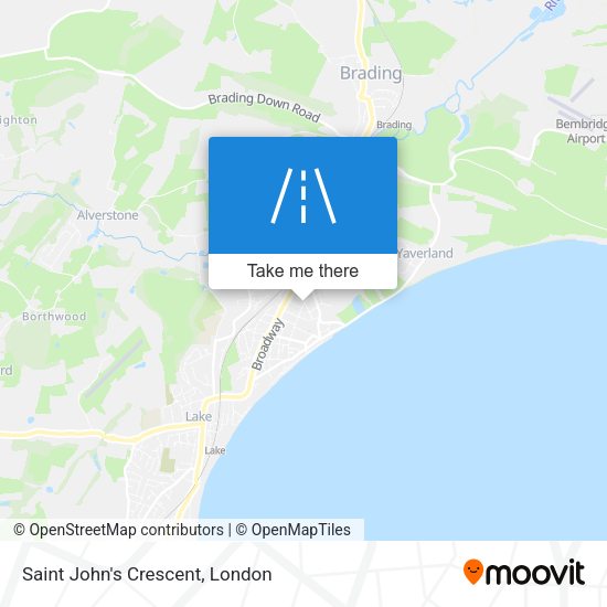 Saint John's Crescent map