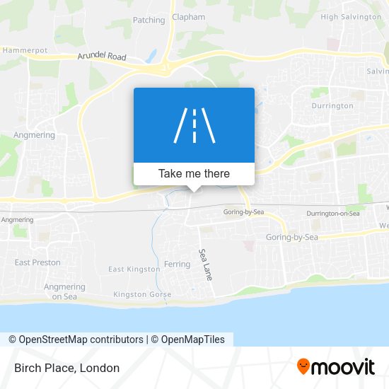 Birch Place map