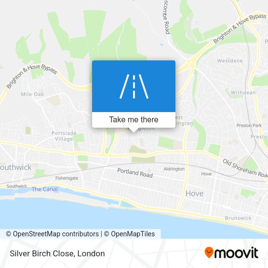 Silver Birch Close map