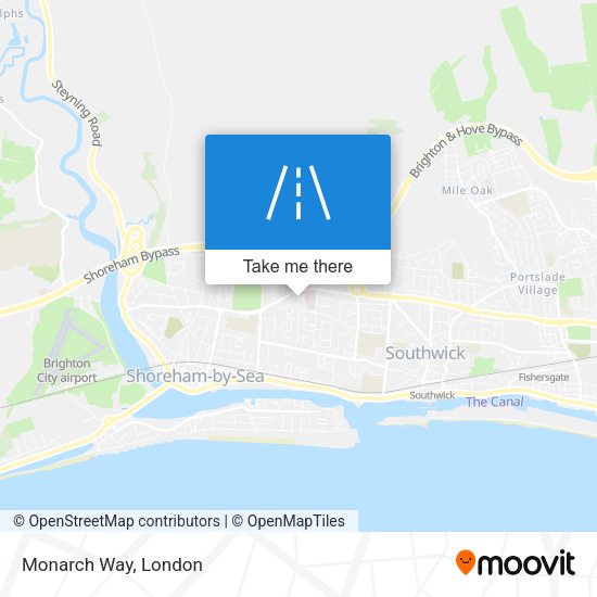 Monarch Way map