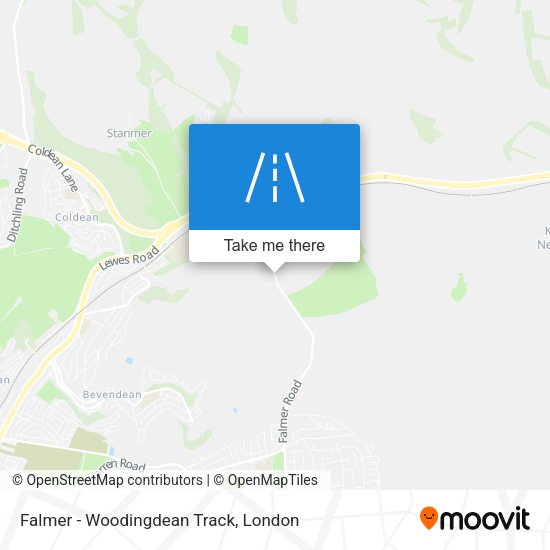 Falmer - Woodingdean Track map