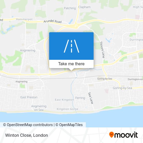 Winton Close map