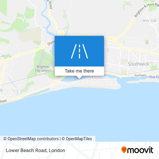 Lower Beach Road map