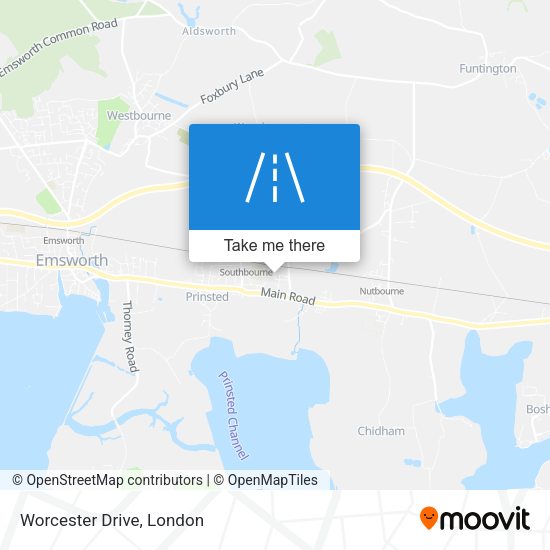 Worcester Drive map