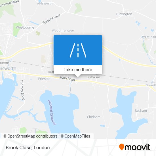 Brook Close map