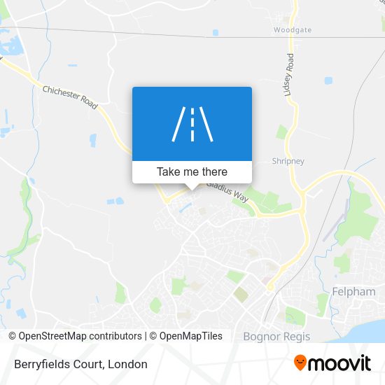 Berryfields Court map