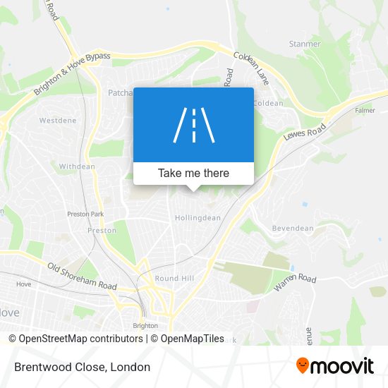 Brentwood Close map
