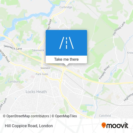 Hill Coppice Road map