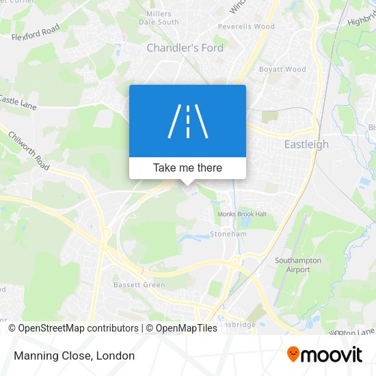Manning Close map