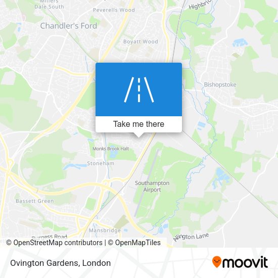 Ovington Gardens map