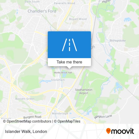 Islander Walk map