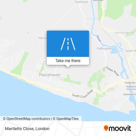 Martletts Close map