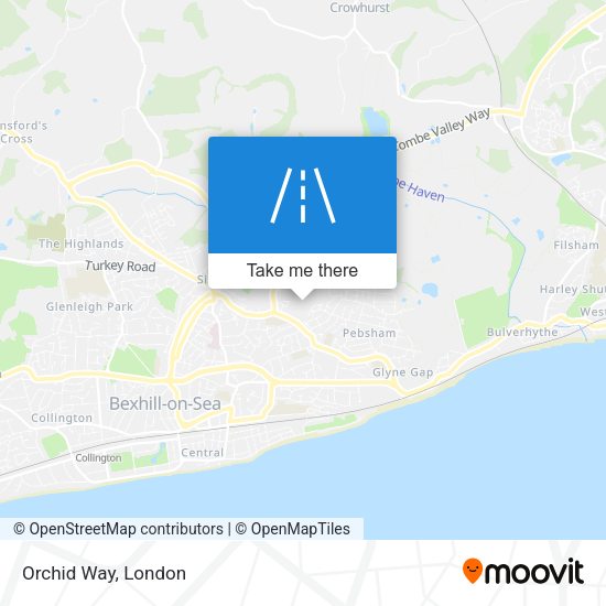 Orchid Way map