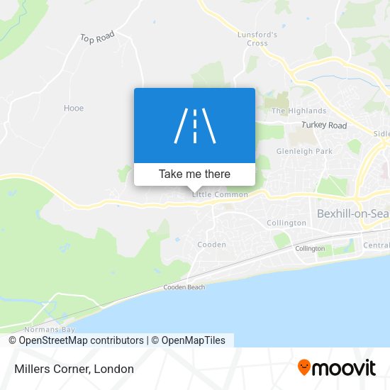 Millers Corner map