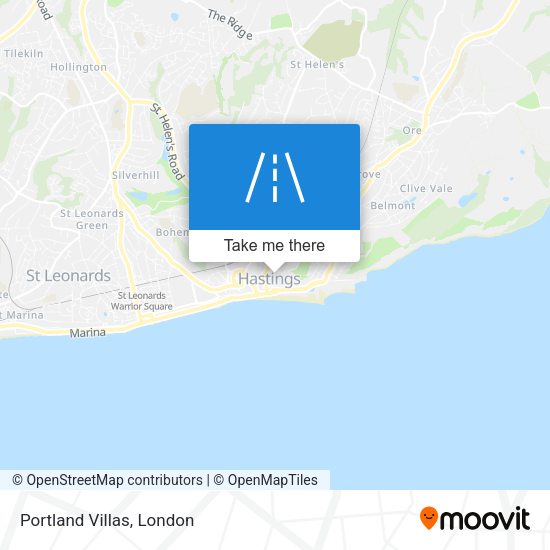 Portland Villas map