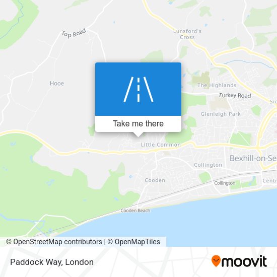 Paddock Way map