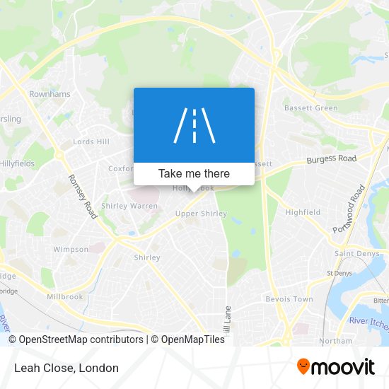 Leah Close map