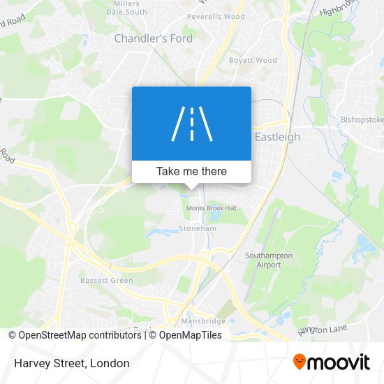 Harvey Street map