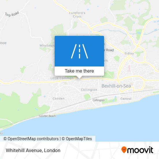 Whitehill Avenue map