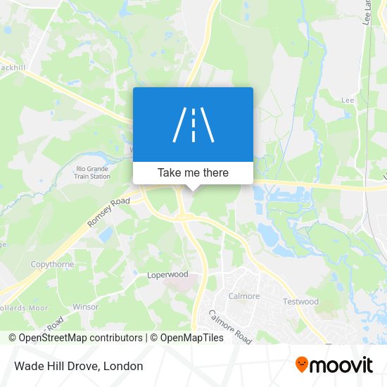 Wade Hill Drove map