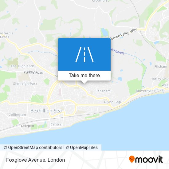Foxglove Avenue map