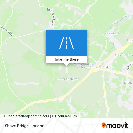 Shave Bridge map