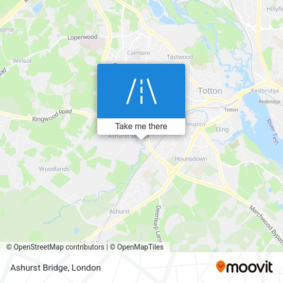 Ashurst Bridge map